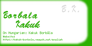 borbala kakuk business card